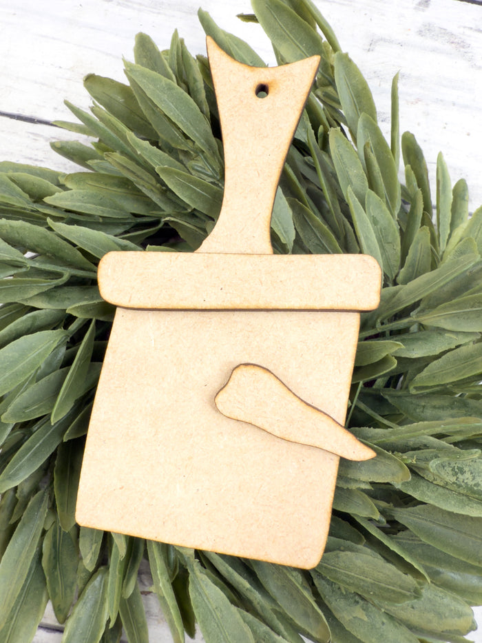Simple Snowman Cutting Board Ornament DIY Kit