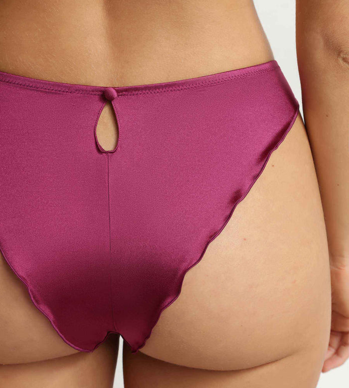 Slip brésilien en microfibre satinée Fruits des Bois Silk Radiance