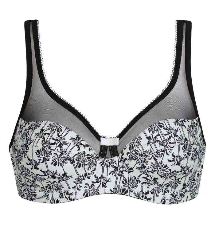 Soutien-gorge emboîtant en microfibre et tulle à palmiers Generous
