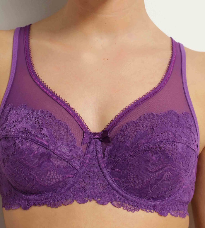 Soutien-Gorge emboîtant Violet en dentelle Generous Essentiel