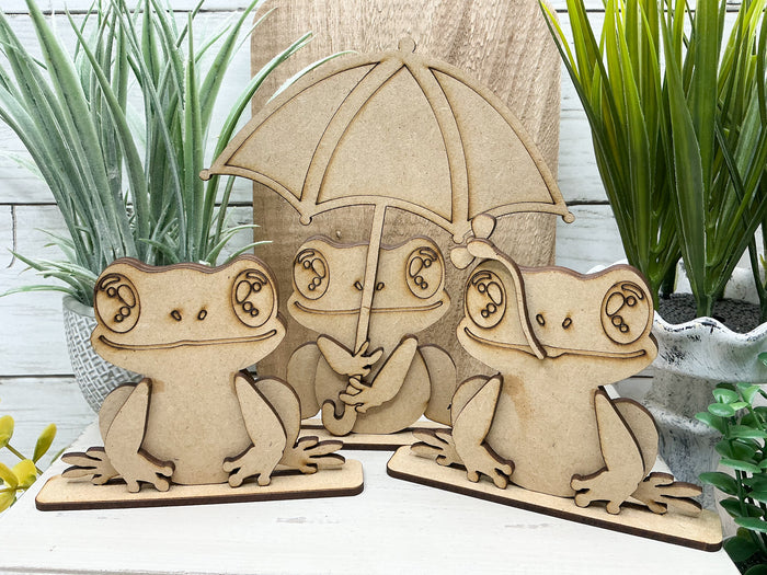 Spring Frog Trio Sitter Set DIY Kit