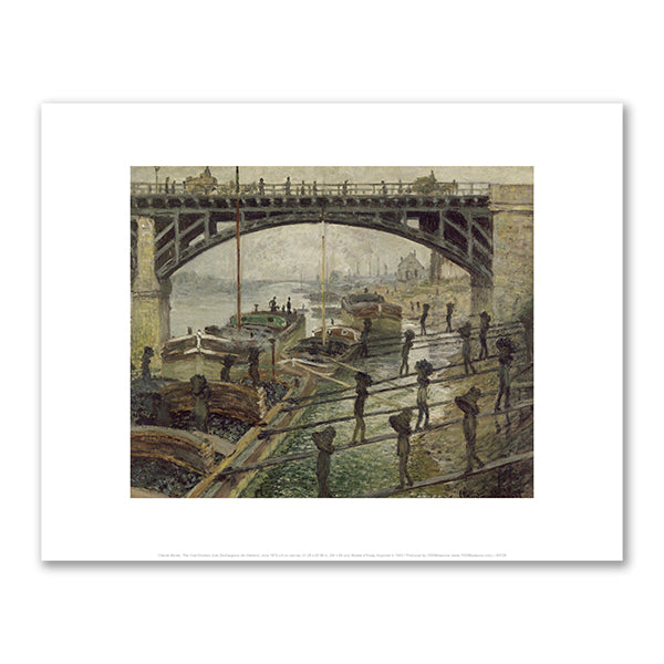Claude Monet, The Coalmen, circa 1875, Musée d’Orsay. Fine Art Prints in various sizes by Museums.Co