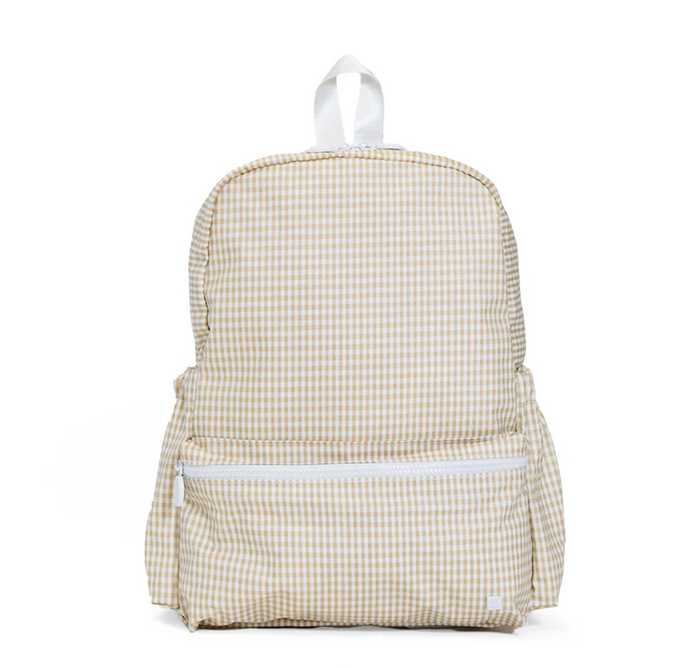 TRVL - Backpack - Khaki Gingham