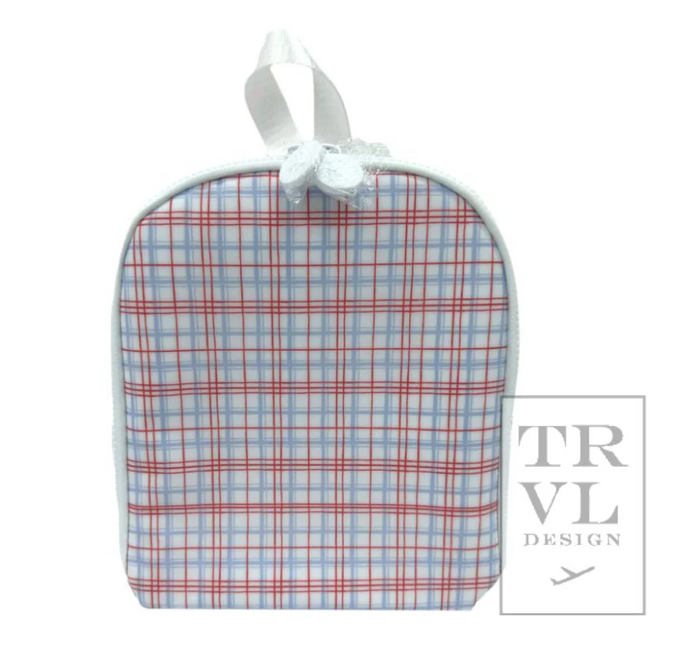 TRVL - Lunch Bag - Classic Red Plaid