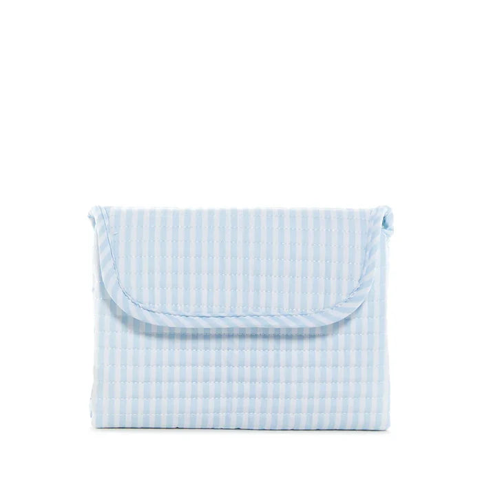 TRVL - Quilted Changing Mat - Pimlico Stripe Blue