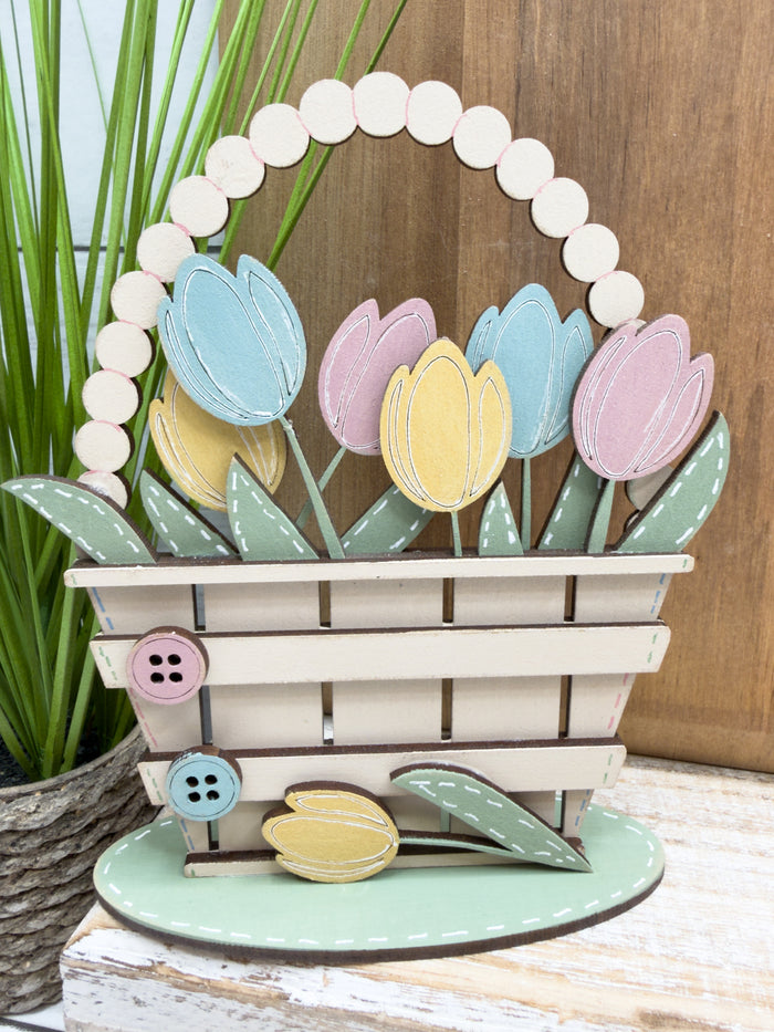 Tulips in Basket DIY Kit