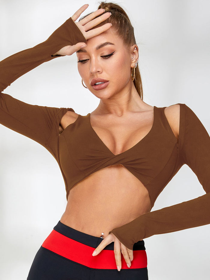 Unique Twist With Pads Long Sleeves