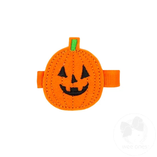 Wee Ones Hair Clip - Jack-O-Lantern