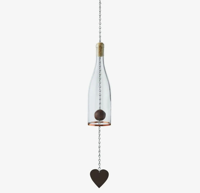 Wine Bottle Lantern with Votive Candle Holder