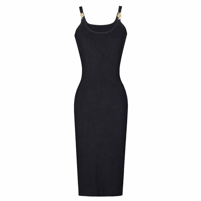 Black Slip Dress / S