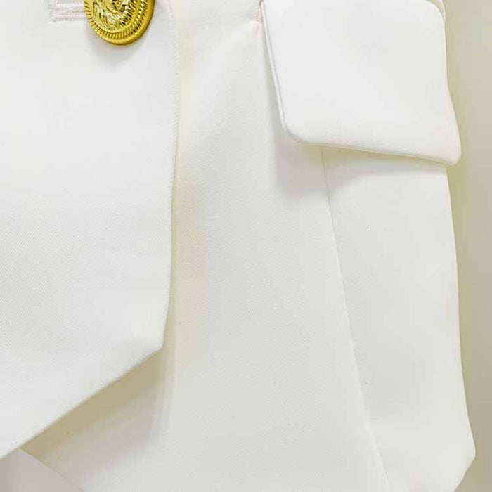 Womens White Pantsuit Pencil Trousers Suit Two Pieces suit