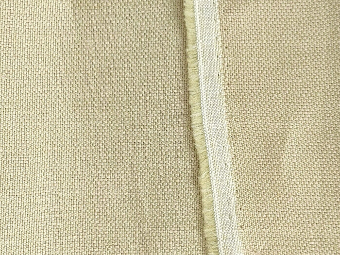 100% Linen Canvas Chambray Fabric 3455 1702 - The Linen Lab - Green
