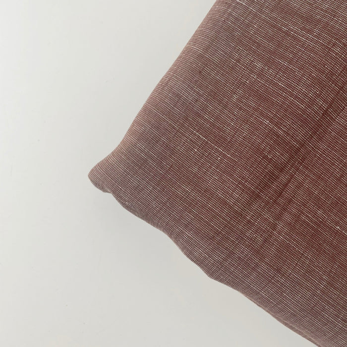 Linen Dot Shape Fabric 4613 6608 - The Linen Lab - Brown