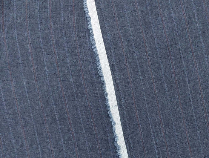 100% Linen Fabric Delave Stripe Lightweight 7500 7501 7751 7723 7724 - The Linen Lab - Beige