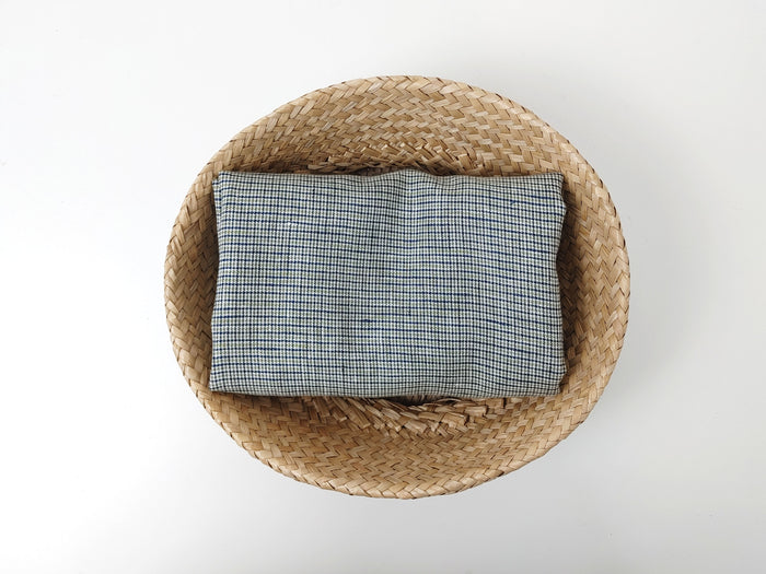 100% Linen Fabric – Fine 21s Yarn, Light & Soft Small Gingham Starcheck 6737 6748 7367