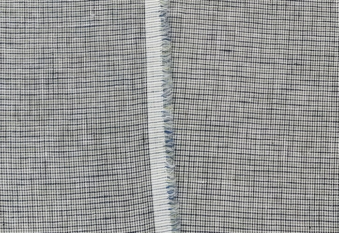 100% Linen Fabric – Fine 21s Yarn, Light & Soft Small Gingham Starcheck 6737 6748 7367