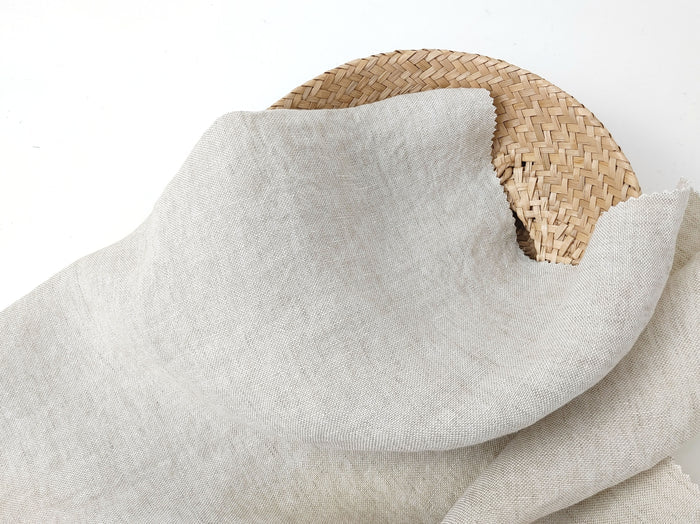 100% Linen Fabric – MAT Weave, Medium to Slightly Heavy Weight 7175 7694