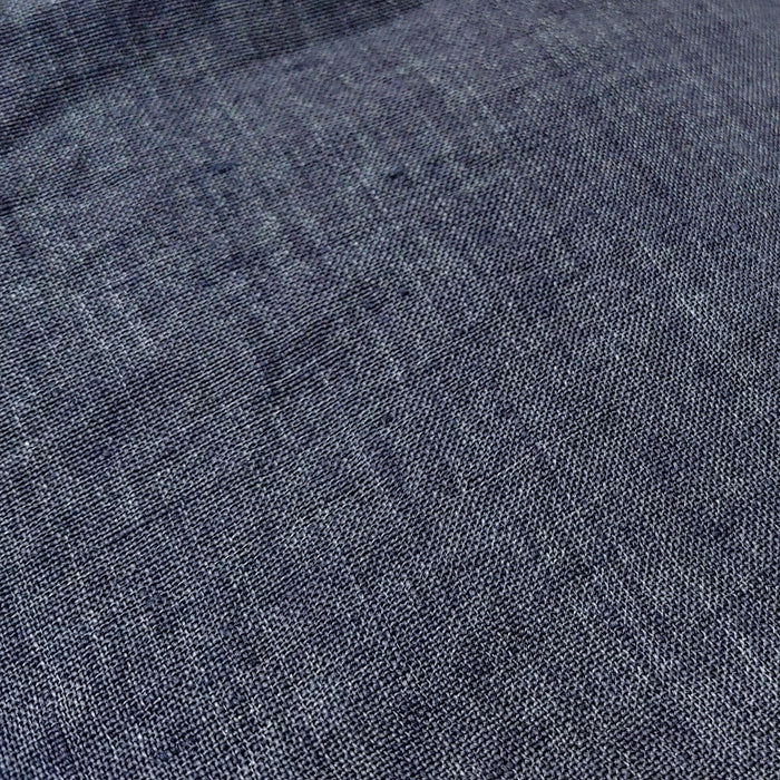 100% Linen Soft&Crisp Fabric 21s Vintage Chambray Gray 7704