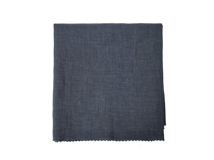 100% Linen Vintage Dyed Delave Fabric – Fine 21s Yarn, Pre-Washed, Light Weight Navy(dark) 6782