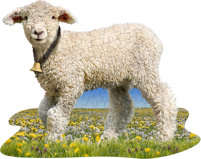 100 Piece Shaped Jigsaw Puzzle - I Am Lil' Lamb | Madd Capp
