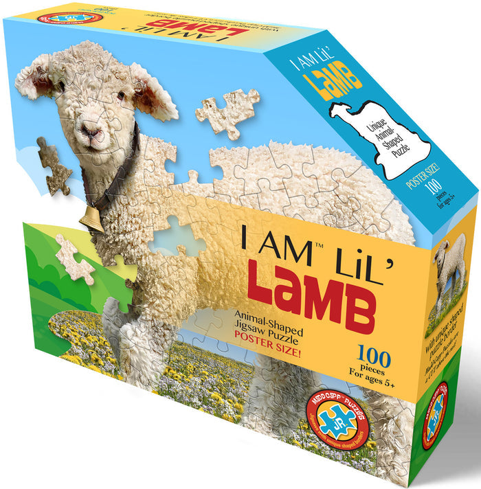 100 Piece Shaped Jigsaw Puzzle - I Am Lil' Lamb | Madd Capp