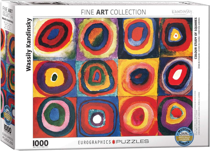 1000 Piece Jigsaw Puzzle - Colour Study of Squares | EUROGRAPHICS