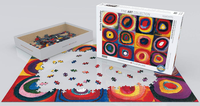 1000 Piece Jigsaw Puzzle - Colour Study of Squares | EUROGRAPHICS