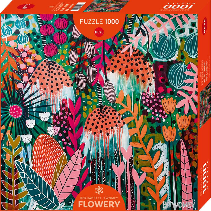 1000 Piece Jigsaw Puzzle - Flowery: Ruby Sunshine | Heye