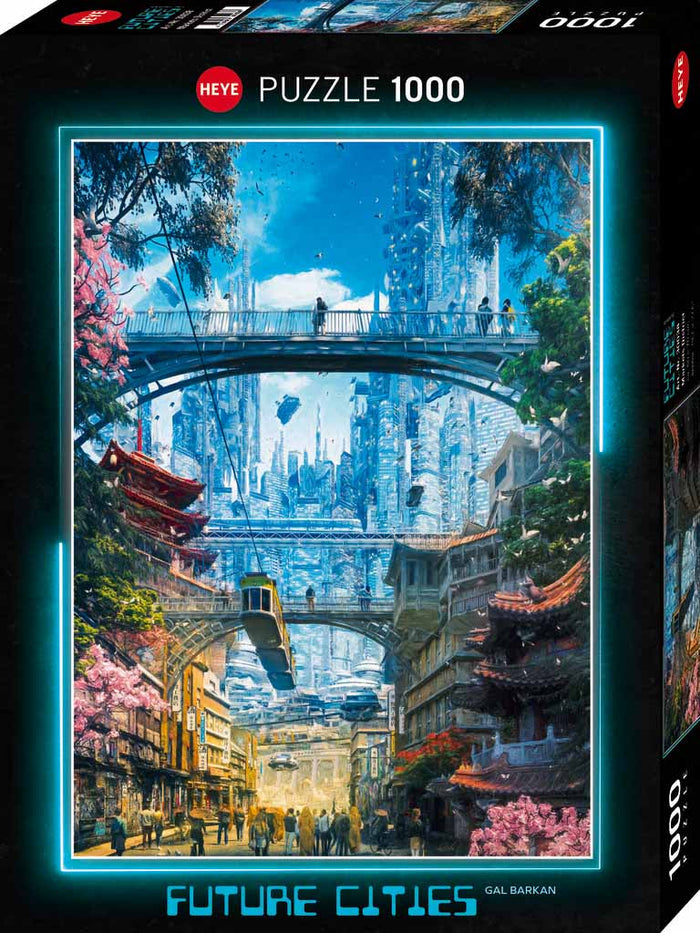 1000 Piece Jigsaw Puzzle - Future Cities: Markets District | Heye