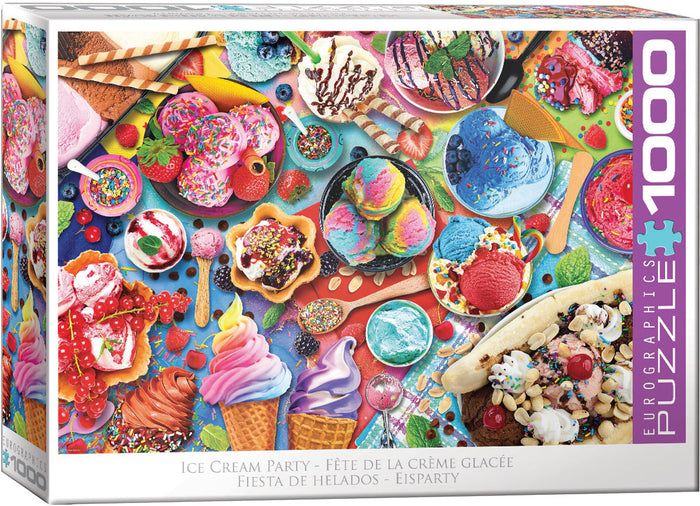1000 Piece Jigsaw Puzzle - Ice Cream Party | EUROGRAPHICS