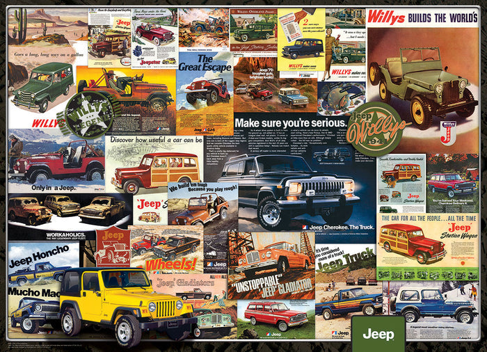 1000 Piece Jigsaw Puzzle - Jeep Advertising Collection | EUROGRAPHICS