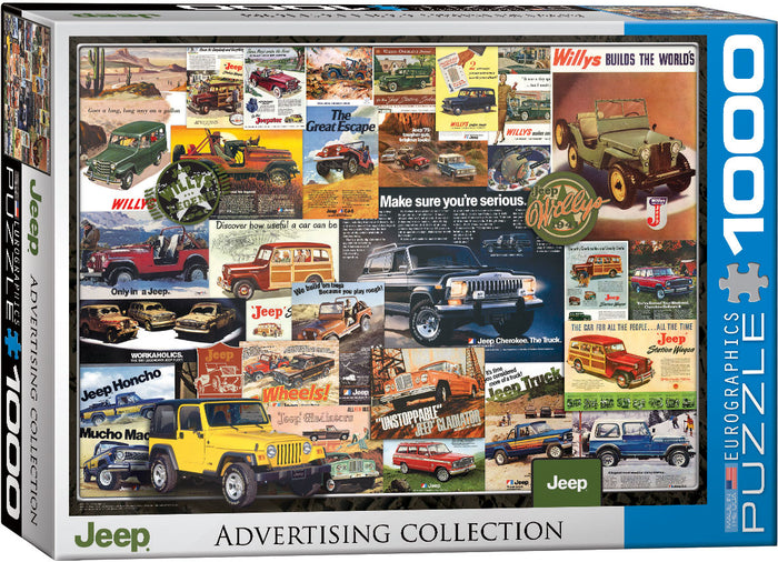 1000 Piece Jigsaw Puzzle - Jeep Advertising Collection | EUROGRAPHICS