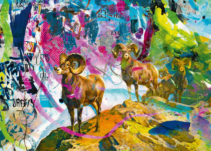 1000 Piece Jigsaw Puzzle - Rebrush: Big Horns | Heye
