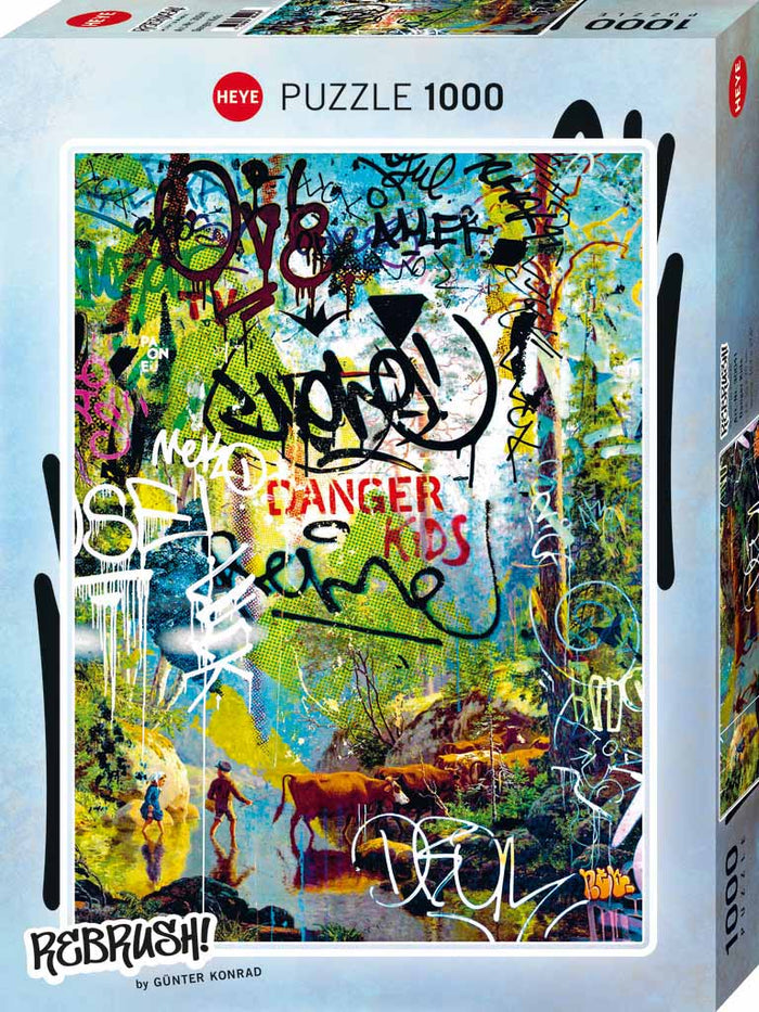 1000 Piece Jigsaw Puzzle - Rebrush: Danger Kids | Heye