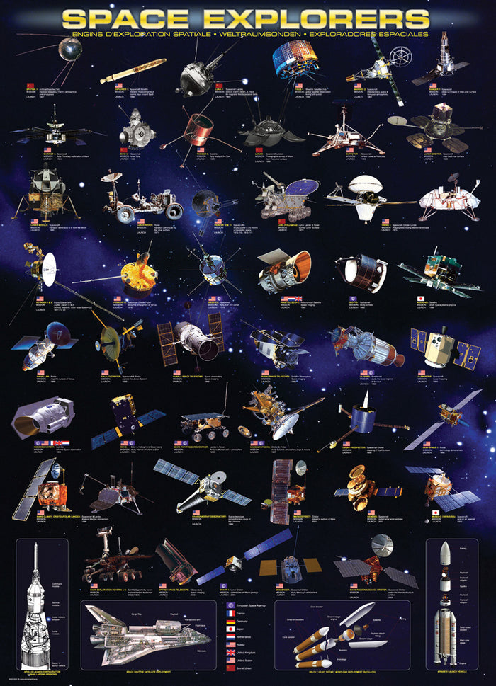 1000 Piece Jigsaw Puzzle - Space Explorers | EUROGRAPHICS