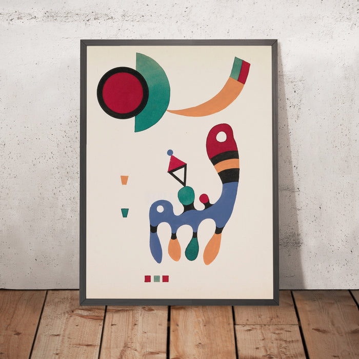 A framed image of