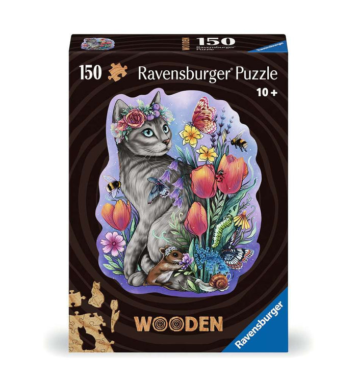 150 Piece Wooden Jigsaw Puzzle - Lovely Cat | Ravensburger