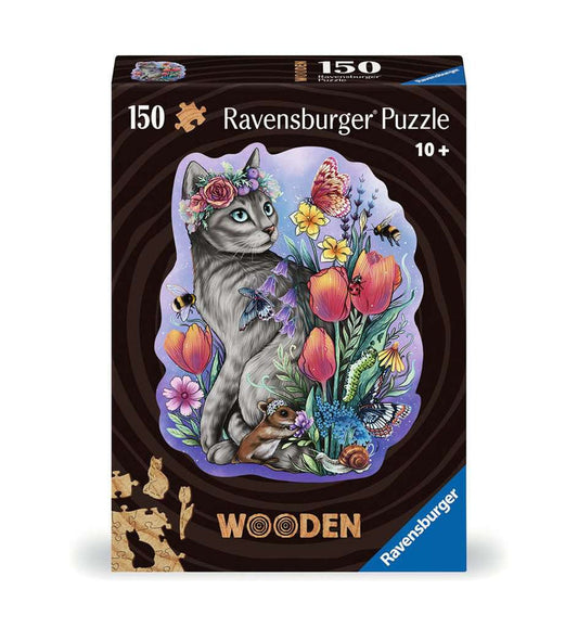 150 Piece Wooden Jigsaw Puzzle - Lovely Cat | Ravensburger