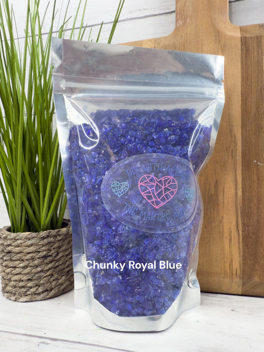16 oz. Chunky Royal Blue Crushed Glass 3-6 mm