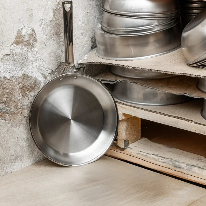 1826 Stainless Steel Frying Pans by Cristel — Set of 2