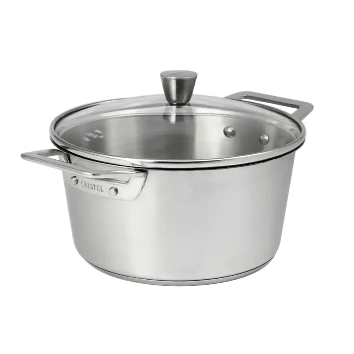 1826 Stainless Steel Stewpot with Glass Lid by Cristel