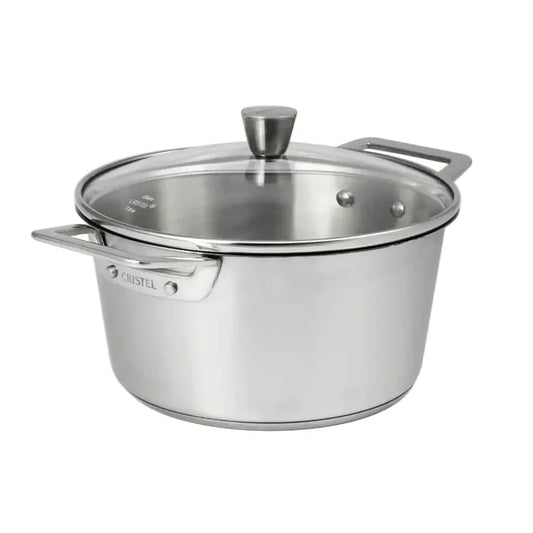 1826 Stainless Steel Stewpot with Glass Lid by Cristel