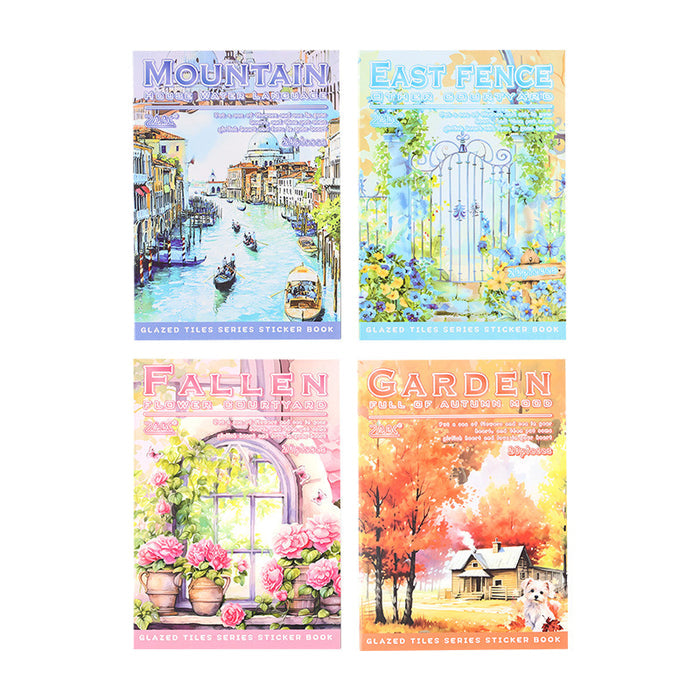 20 Pcs Garden Theme PET Stickers Book LLWS