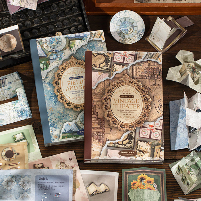 20 Sheets Vintage DIY and Scrapbook Pape Kit SJMB