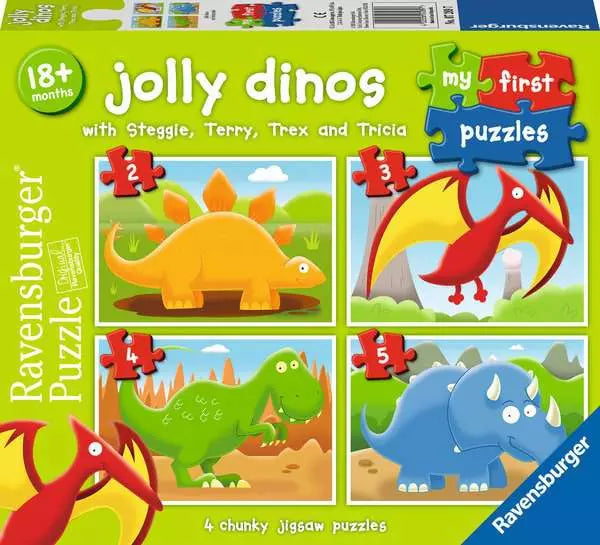 2/3/4/5 Piece Jigsaw Puzzle - Jolly Dinos | Ravensburger