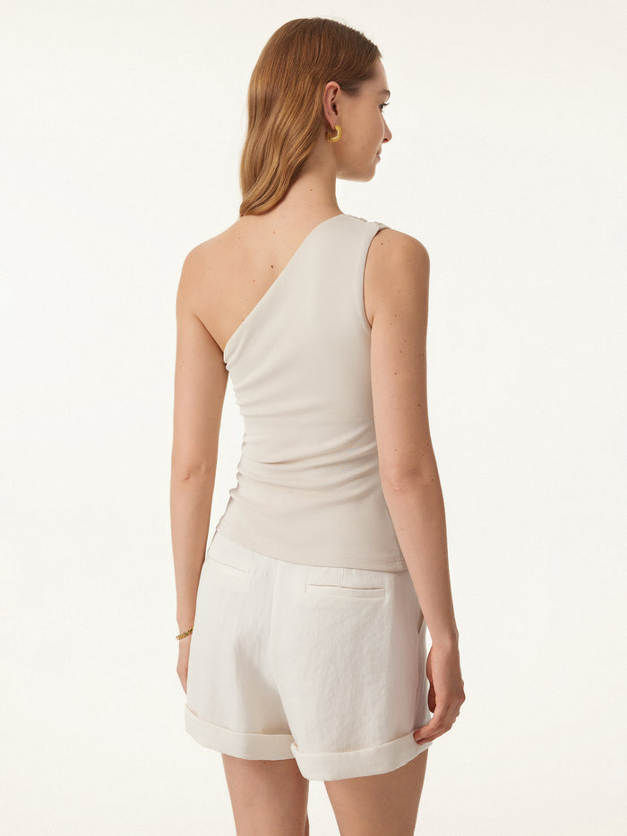 OGLmove 2Pcs Set Petite Wide Leg Palazzo Pant with Pockets & Ruched Bra Tank