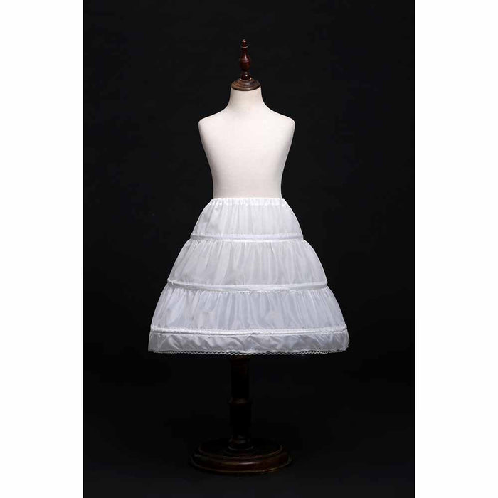 3 Hoops Children Kid Girl Dress Petticoat Crinoline Underskirt For Flower fluffy skirt Underskirt