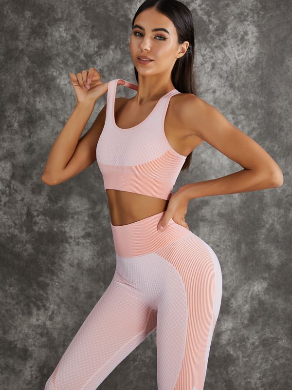 3 Pieces Long Sleeve Zippers Fitness Sportswear