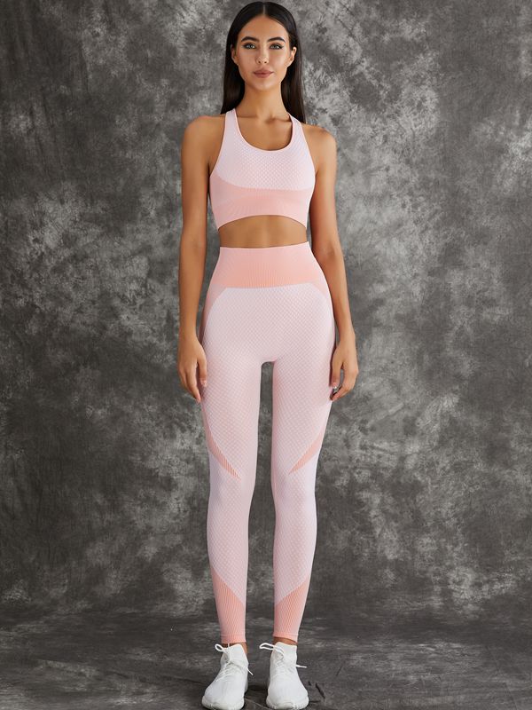 3 Pieces Long Sleeve Zippers Fitness Sportswear