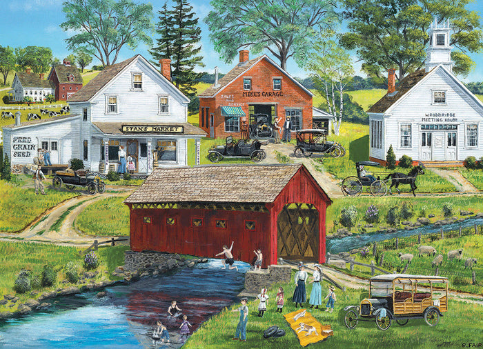300 Piece Jigsaw Puzzle - Old Covered Bridge | EUROGRAPHICS